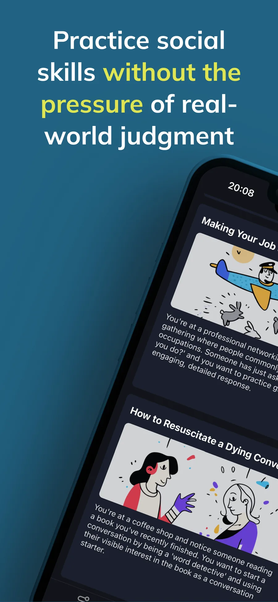 Bearwith - social skills coach, built with NativeExpress