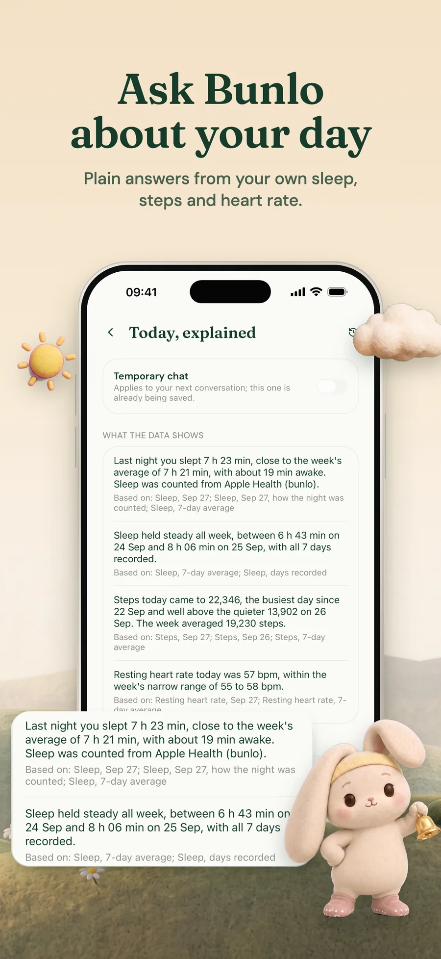 Bunlo app screen
