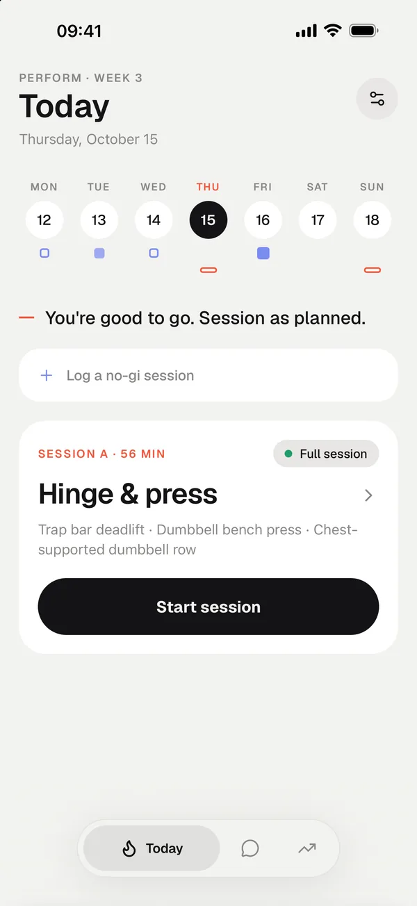 Offmat app screen