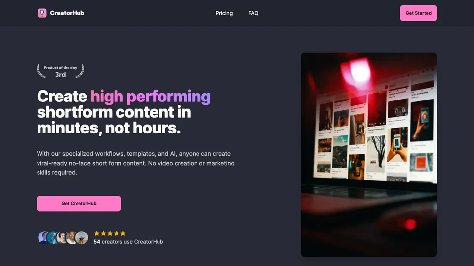 CreatorHub, creator-hub-five.vercel.app